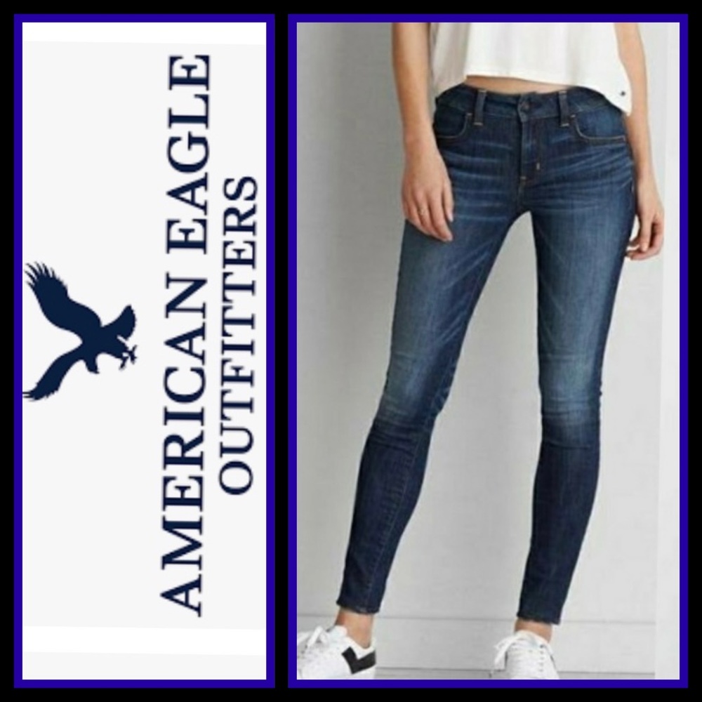 🦅American Eagle🦅Super Stretch Jeggings Skinny Leg Size 00 R